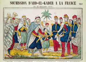 Sottomissione di Abd el-Kader (1808-83) a Henri d