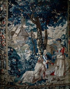 Estate, vendita di ciliegie (arazzo) da French School