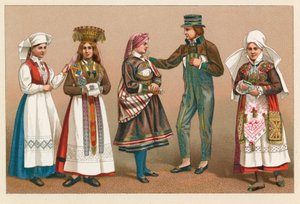 Costume di Svezia e Norvegia da French School