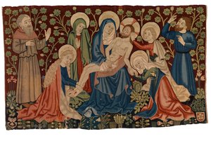 Arazzo antependium con Lamentazione sul Cristo morto 