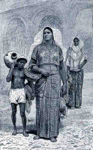 Donne di Tehuantepec, da Le Antiche Città del Nuovo Mondo, di Claude-Joseph-Desire Charnay, pub. 1887 da French School