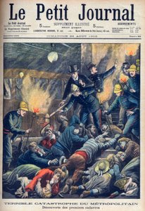 Terribile disastro nella metropolitana di Parigi, copertina di 