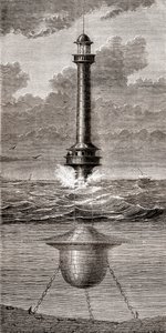 Il faro galleggiante del XIX secolo posto all