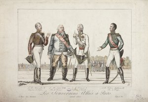 I Sovrani Alleati a Parigi, Alessandro I, Imperatore di Russia, Luigi XVIII, Re di Francia, Francesco I, Imperatore d