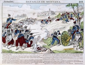 La Battaglia di Mentana il 3 novembre da French School