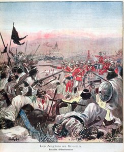 La battaglia di Omdurman, copertina di Lectures Pour Le Dimanche, settembre 1898 da French School