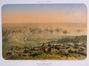 Il campo di battaglia di Alma dopo la vittoria, 20 settembre 1854 da French School