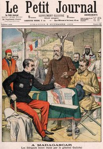 La delegazione boera ricevuta dal generale Joseph Simon Gallieni in Madagascar, copertina del supplemento a colori di Le Petit Journal n.625, 9 novembre 1902 da French School