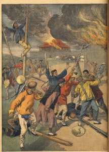 La Ribellione dei Boxer in Cina - Eventi in Cina. I Boxer. Illustrazione per Le Petit Journal, 24 giugno 1900