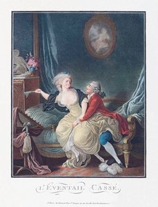 Il Ventaglio Rotto. Seduzione sessuale. XVIII secolo. da French School