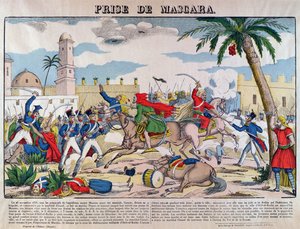 La cattura di Mascara da parte dei francesi comandati da Bertrand Clauzel nel 1835 da French School