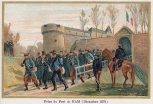La cattura del castello di Ham da French School