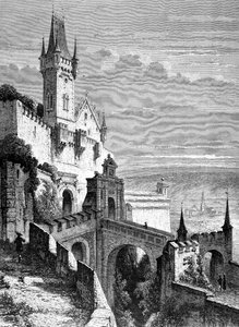 Il Castello di Coburg, Baviera da French School