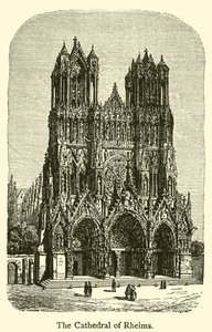 La Cattedrale di Reims da French School