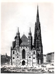La Cattedrale di Santo Stefano a Vienna, 1821 da French School