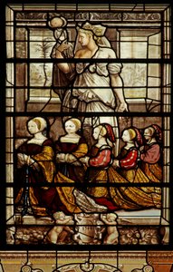 La finestra nord della cappella: Sant