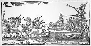 Il Carro della Fama, parte del Trionfo di Enrico II, pubblicato nel 1551