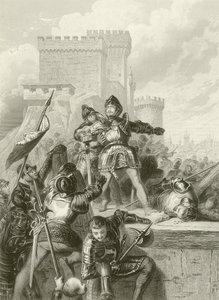 Il cavaliere Bayard ferito all
