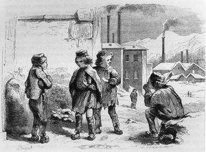 I bambini della fabbrica, 1842 da French School