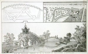 Il Padiglione Cinese e la Casa della Filosofia nel Parc de Bonnelles, vicino a Parigi, da 