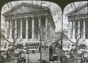 La Chiesa della Madeleine, Parigi, vista stereoscopica, c.1860-70 da French School