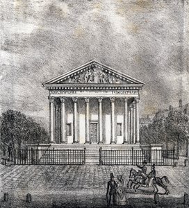 La Chiesa della Madeleine - "Alphabet Picturesque des Monumens de Paris" c.1840 (incisione) da French School