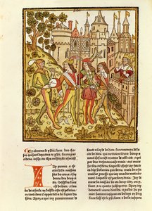 La Città di Dio e la Città di Questo Secolo, da La Cité de Dieu, 1486-87 da French School