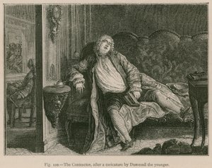 Il contraente, dopo una caricatura di Dumesnil il Giovane da French School