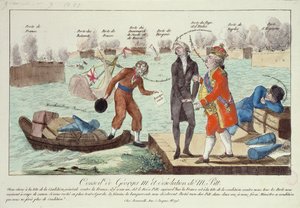 Il consiglio di Giorgio III (1738-1820) e la desolazione di William Pitt (1759-1806) il Giovane, 1801