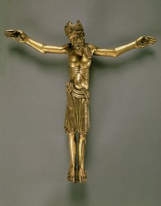 Il Cristo crocifisso, francese, seconda metà del XII secolo (bronzo dorato) da French School