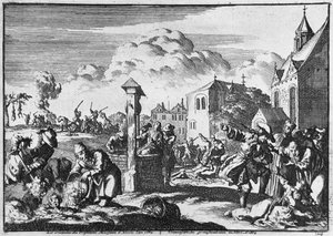 La crudeltà del Presidente Marsaut a Niort contro i protestanti, 1684 da French School