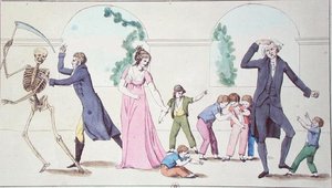 I pericoli del vaccino, c.1800-04 da French School