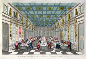 La Sala da Pranzo a Versailles nel 1763