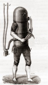 La macchina da immersione di Karl Heinrich Klingert da French School