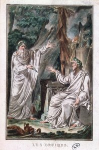 I druidi, illustrazione per una commedia, c.1800 da French School