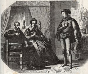 La duchessa di Cleves, Maria von Julich duchessa di Juliers e Berg (1491-1543), apprende della dissoluzione del matrimonio tra sua figlia, Anna di Cleves (1515-1557), e il re d