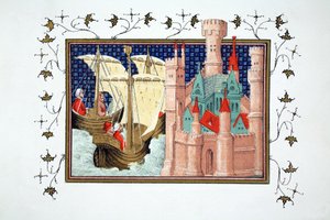Il duca di Salisbury arriva al castello di Conway dall