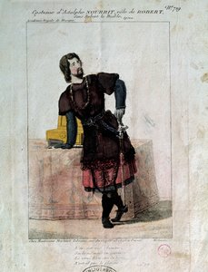 Il tenore francese Adolphe Nourrit nel ruolo di Robert in 