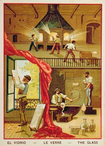 Il bicchiere, illustrazione da un libro per bambini da French School