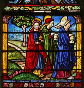 Le donne sante al sepolcro di Cristo da French School