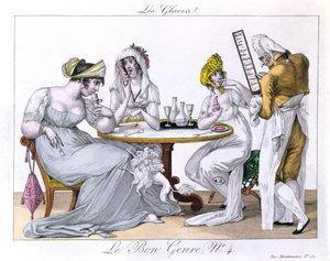 Il Gelato, tavola 4 da Le Bon Genre, Parigi, 1827 da French School