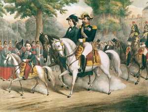 La famiglia imperiale a cavallo da French School