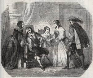 Il re di Francia Luigi XIII (1601-1643) è colto da emicrania mentre parla con la regina Anna d