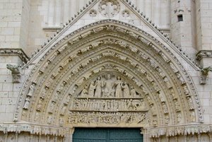 Il Giudizio Universale, dal timpano centrale della facciata ovest da French School