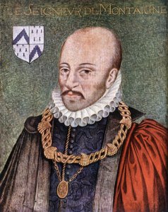 Il Signore di Montaigne - secondo il dipinto conservato al Musée Condé di Chantilly da French School