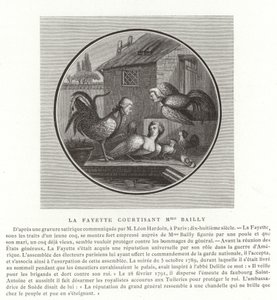 Il marchese de Lafayette corteggia Madame Bailly da French School