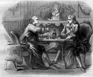 Il marchese de Nointel offre un pranzo al bandito Cartouche (Louis Dominique Cartouche detto