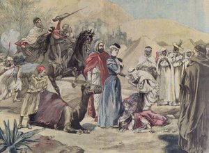Il matrimonio di una donna europea con un capo arabo, da Le Petit Journal, 1899