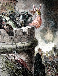 Il massacro dei Valdesi di Mérindol nel 1545, 1866 da French School