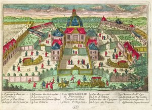 La Menagerie e il Salone Ottagonale a Versailles da French School